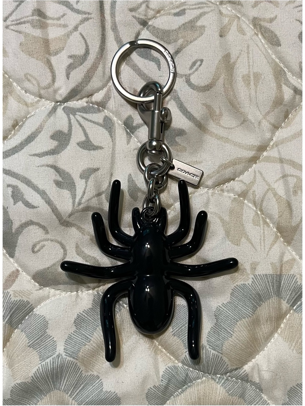 Coach Large Spider Charm Keychain!